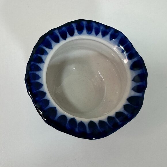 GZHEL Style Blue/White Ceramic Mini Bowl Handmade Russian Decor 3" x 1.75" EUC - Picture 4 of 12